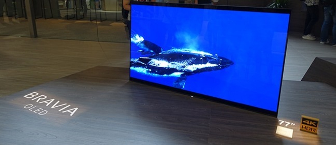 Sony продемонстрировала самый большой телевизор BRAVIA OLED KD-77A1 на выставке IFA 2017