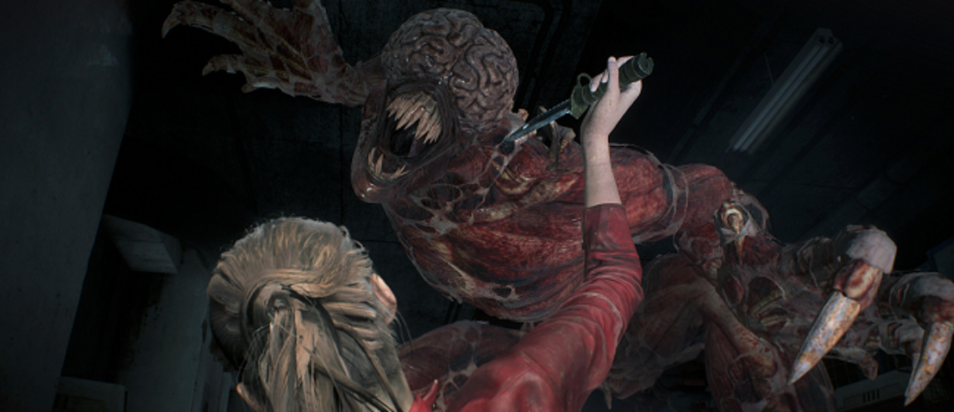 Resident Evil 2 - представлен расширенный геймплейный ролик с Клэр и лизунами