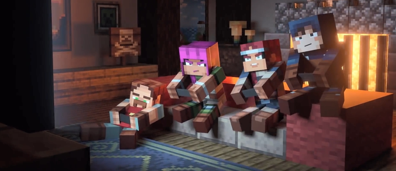 Кубический воин пробивается через толпы противников в релизном трейлере Minecraft Dungeons