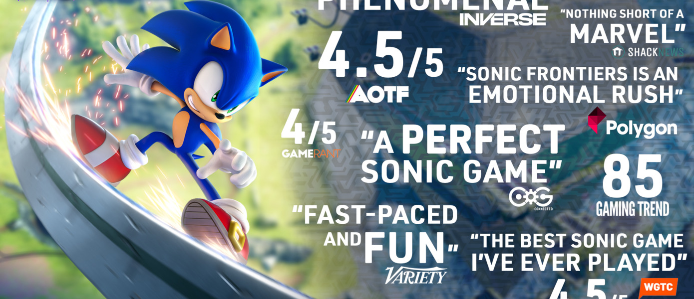 Рейтинг Sonic Frontiers в Steam вырос до 95% - игроки в восторге