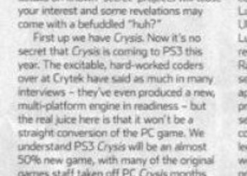 PSW знает, что Crysis выйдет на PS3