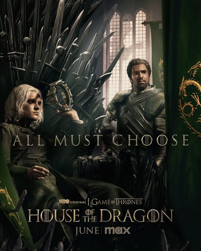 Опубликованы первые постеры второго сезона сериала "Дом дракона"