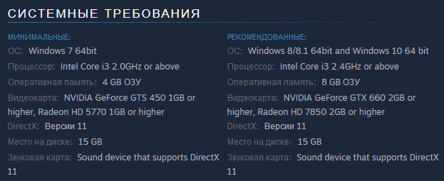WoFF системные требования