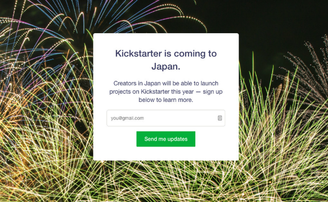 Kickstarter Япония