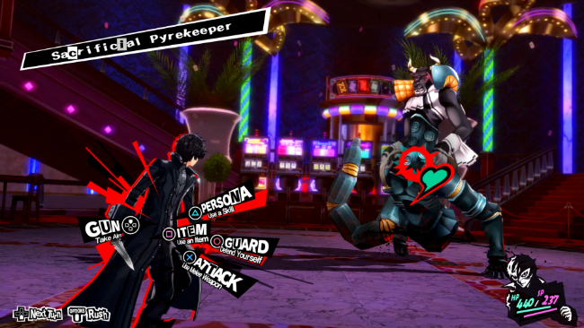 Сражения тоже выглядят стильно в Persona 5