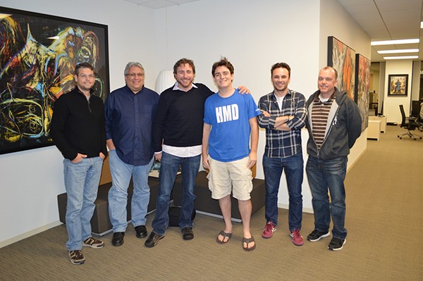 Пол Беттнер и команда Playful посещают штаб Oculus в первый раз в декабре 2012