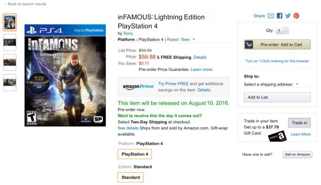 inFamous: Lightning Edition