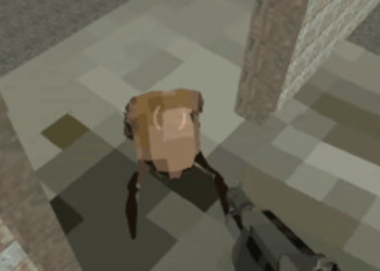 Half-Life 2 с экстремально низкими настройками графики выглядит как Minecraft