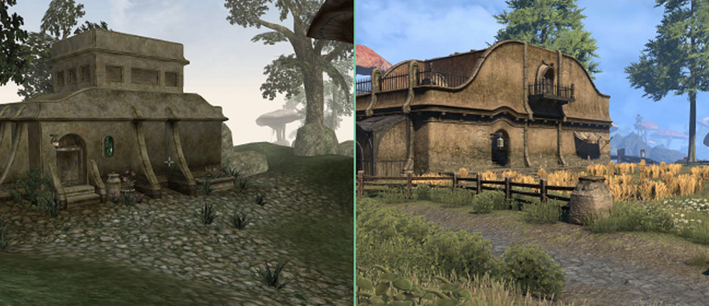 The Elder Scrolls Online - обновленный Морровинд сравнили с оригиналом из TES III