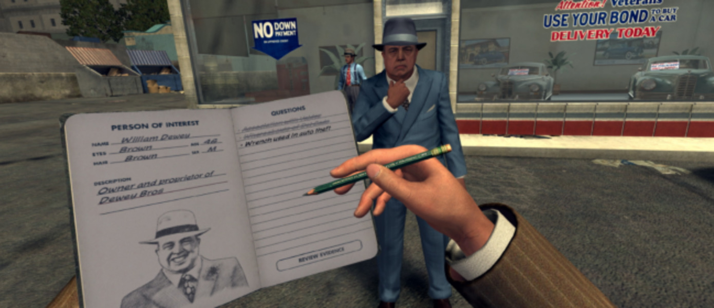L.A. Noire: The VR Case Files - датирован релиз эксклюзивной для PC VR-игры