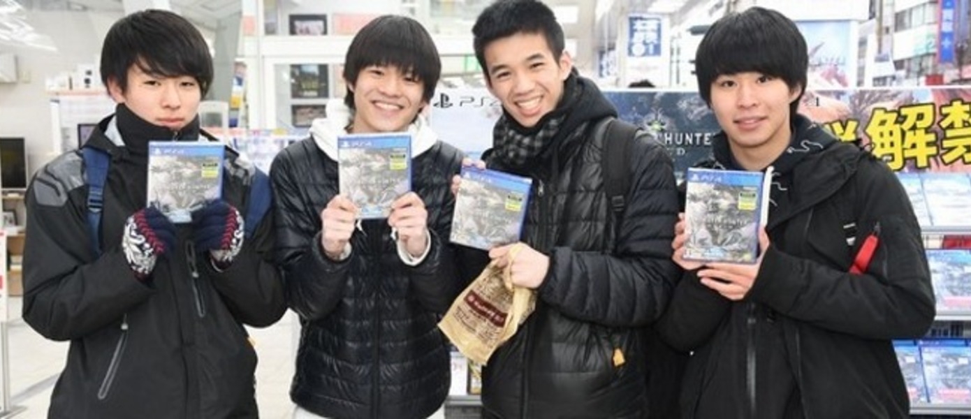 Monster Hunter: World - японские геймеры выстроились в длинные очереди за игрой