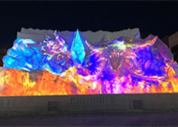 Square Enix устроила световое шоу на фестивале ледовых скульптур: как это было