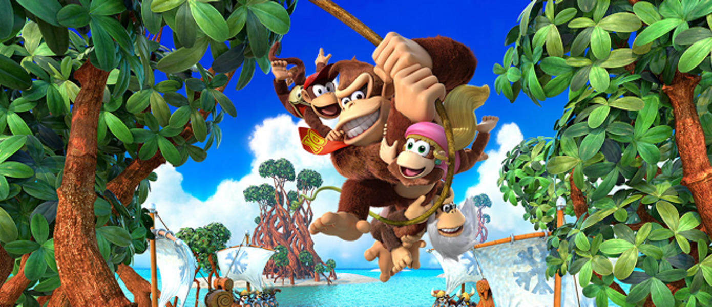 Donkey Kong Country: Tropical Freeze - Nintendo показала новый геймплей переиздания для Switch, стал известен размер игры