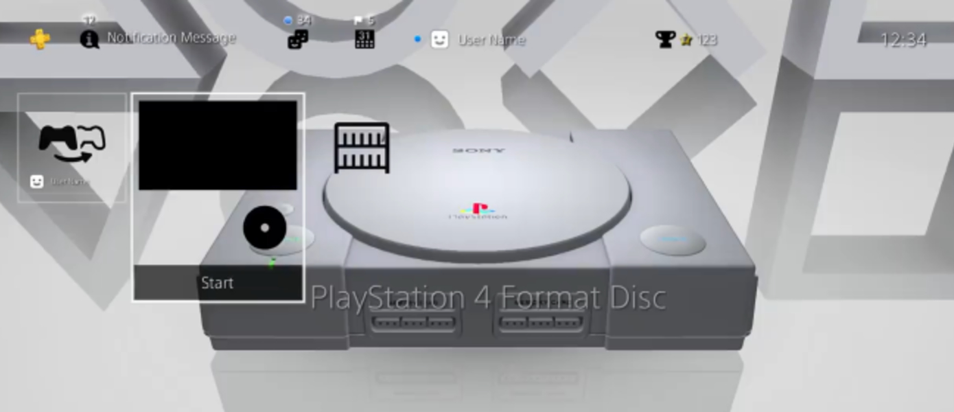 Энтузиасты показали динамическую тему для PlayStation 4 в стилистике первой PlayStation