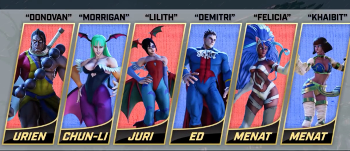 Street Fighter V получит набор костюмов из Darkstalkers