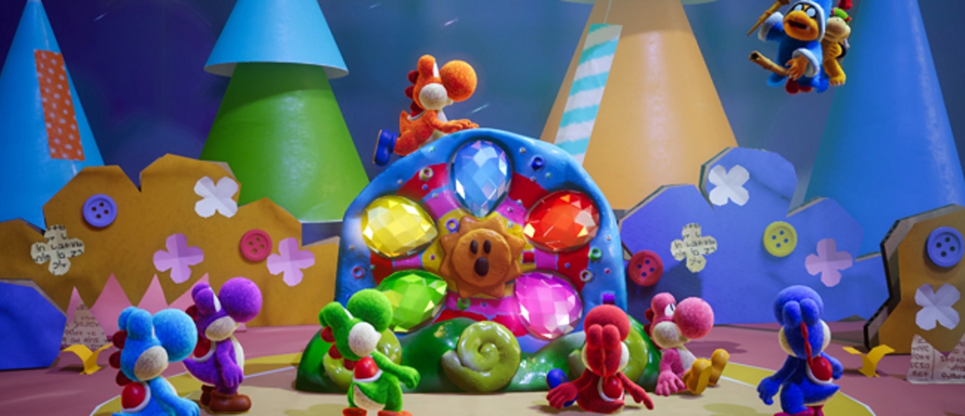 Yoshi's Crafted World - представлен обзорный трейлер эксклюзивного для Nintendo Switch платформера