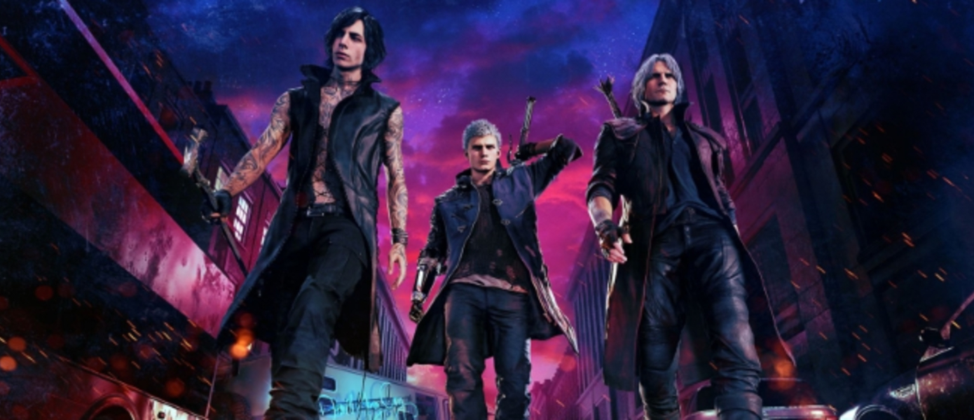 Devil May Cry 5 - ураганный геймплей за Неро, Данте и Ви, а также прохождение первых 17 минут игры