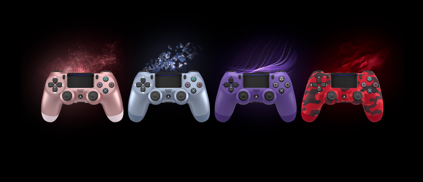 Розовое золото и красный камуфляж - Sony анонсировала новые расцветки DualShock 4