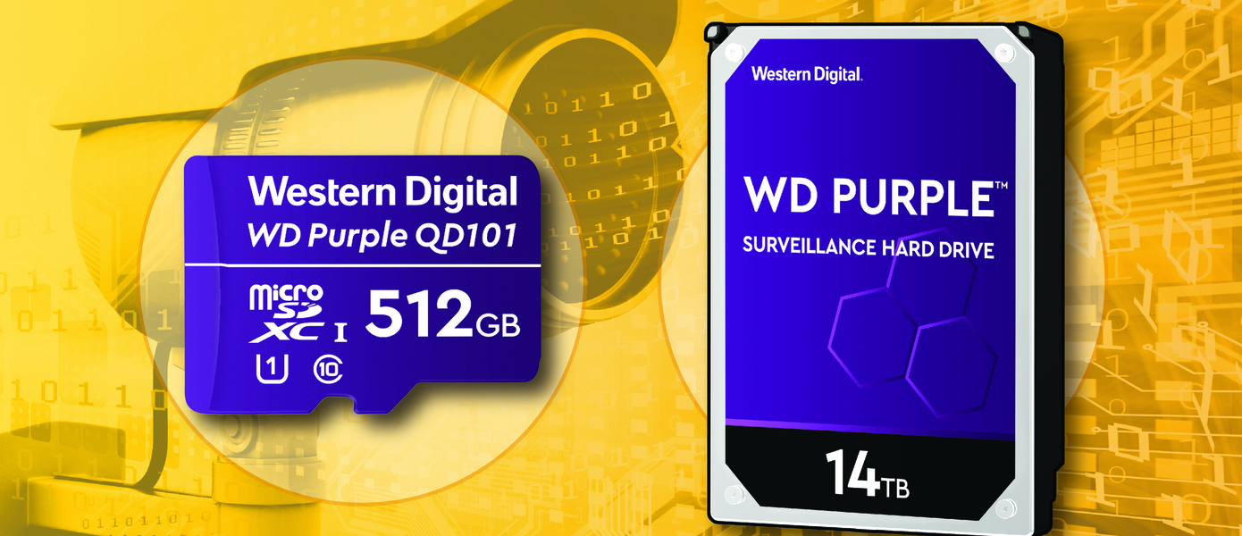 Western Digital представила новую карту памяти и жесткий диск линейки WD Purple