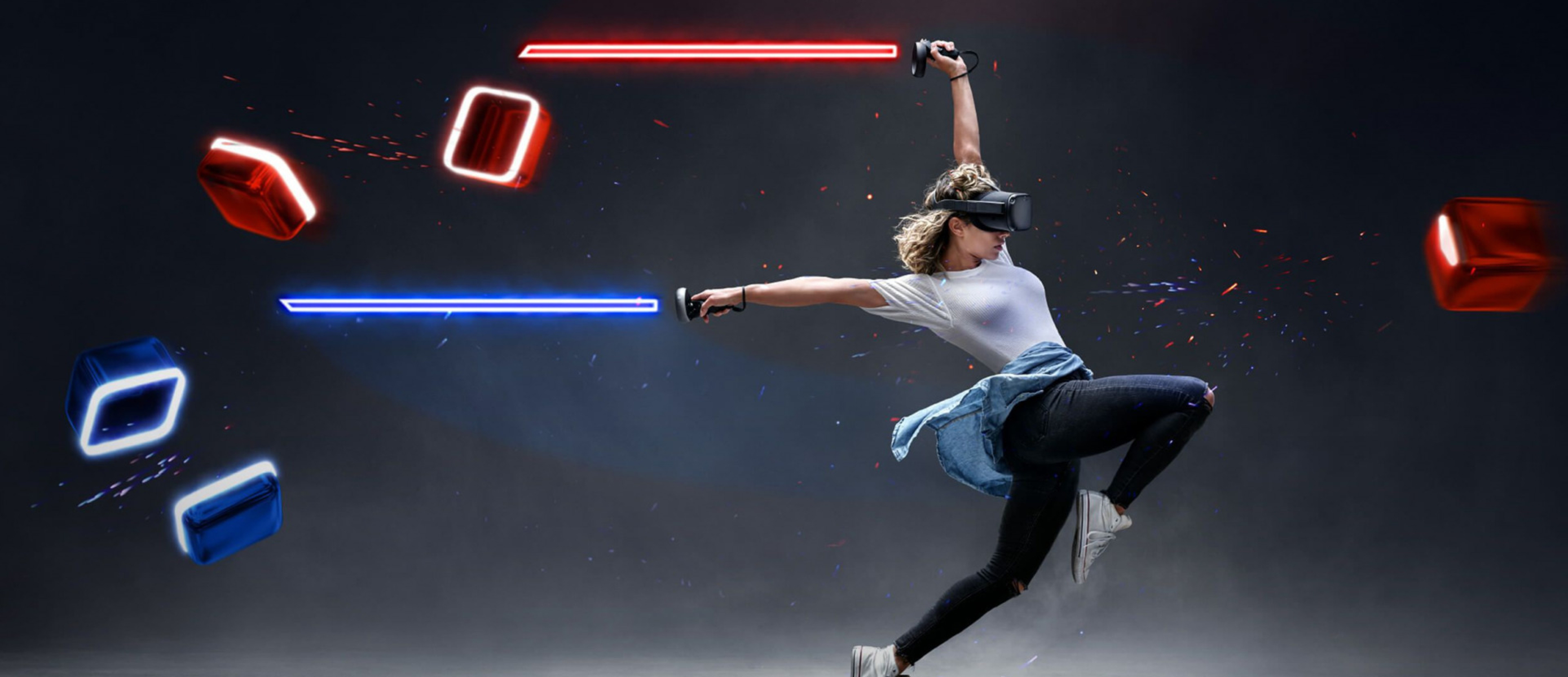 Игры будущего beat saber. Beat saber VR. Beat saber Oculus Quest. Виар игра Beat saber.