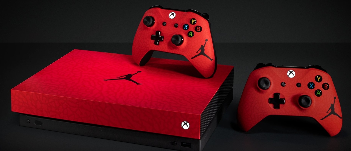 Когда Майкл Джордан добрался до консолей: Microsoft разыгрывает красный Xbox One X в стиле Его Воздушества