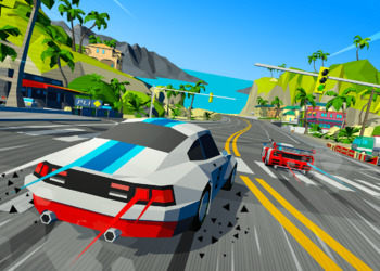 Анонс гонки Hotshot Racing: Когда Ridge Racer, Outrun и Virtua Racing смешали в ретро-блендере