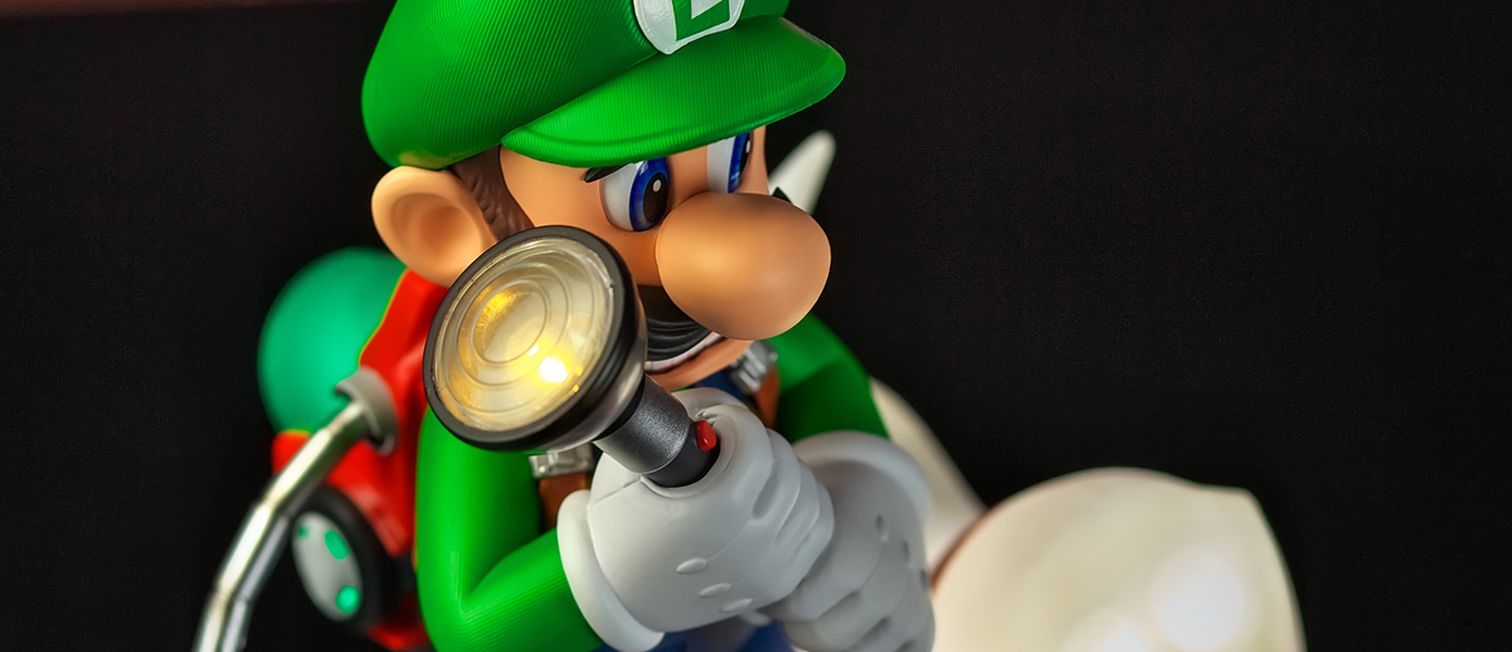Она светится в темноте: обзор и распаковка Luigi & Polterpup Collectors Edition Statue по игре Luigi's Mansion 3