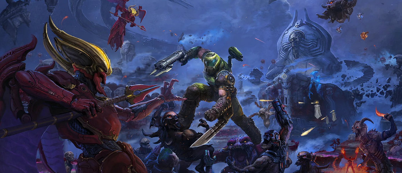 Древние боги, часть первая - Брутальный трейлер первого сюжетного дополнения для DOOM Eternal показали на Gamescom 2020