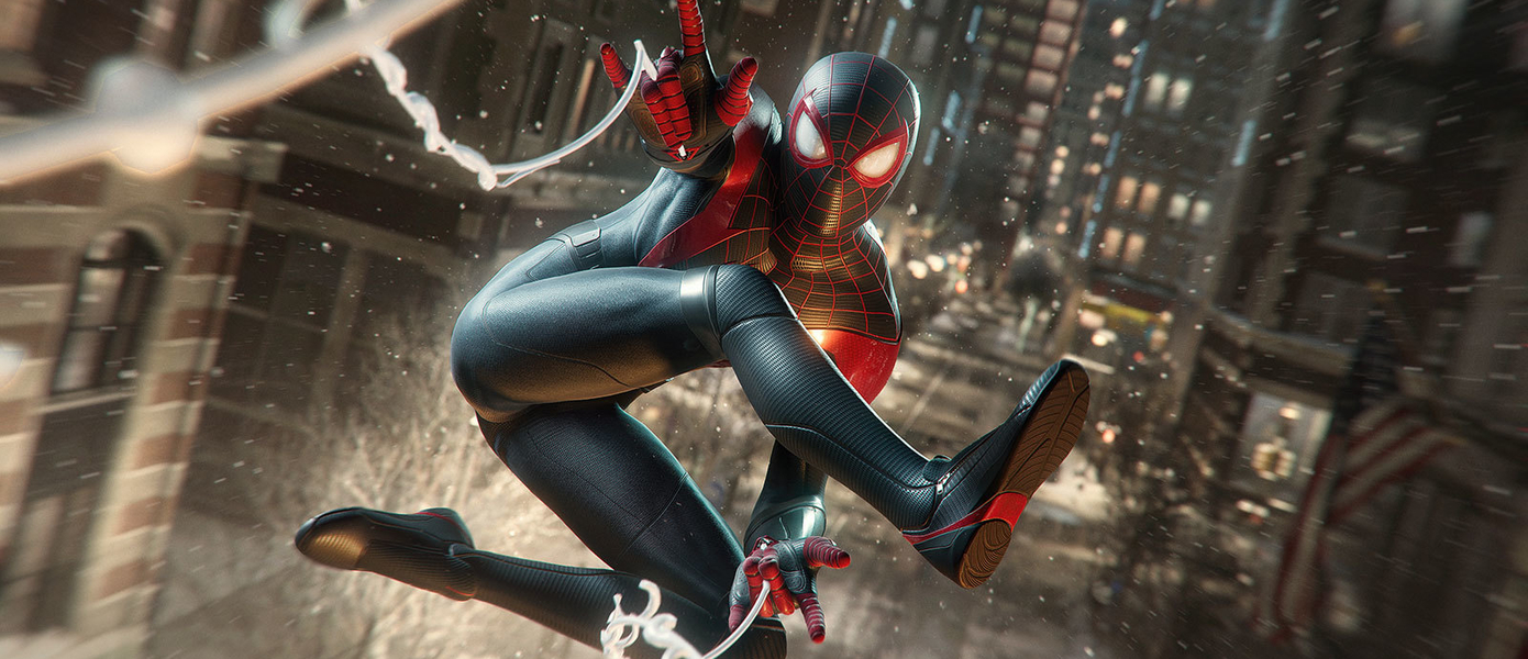 Полет по заснеженному Нью-Йорку и котик-компаньон - новый геймплей Spider-Man: Miles Morales для PlayStation 5