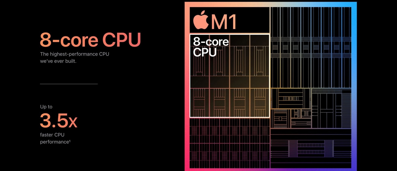 Процессор Apple M1 обошёл GeForce GTX 1050 Ti и Radeon RX 560 в бенчмарках
