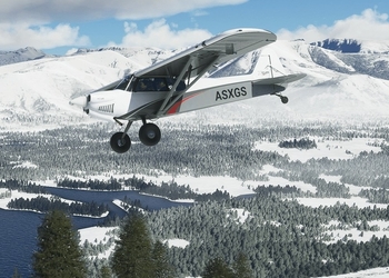 В Microsoft Flight Simulator добавили систему снега - она работает в режиме реального времени