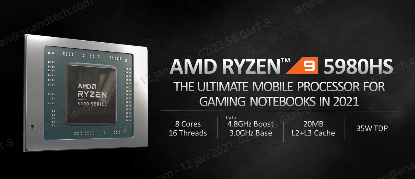 AMD возвращается на фронт: представлены мощные процессоры для ноутбуков Ryzen 5000 Mobile