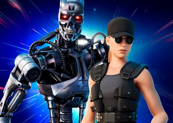 Восстание машин в королевской битве: В Fortnite появилась Сара Коннор и T-800 из