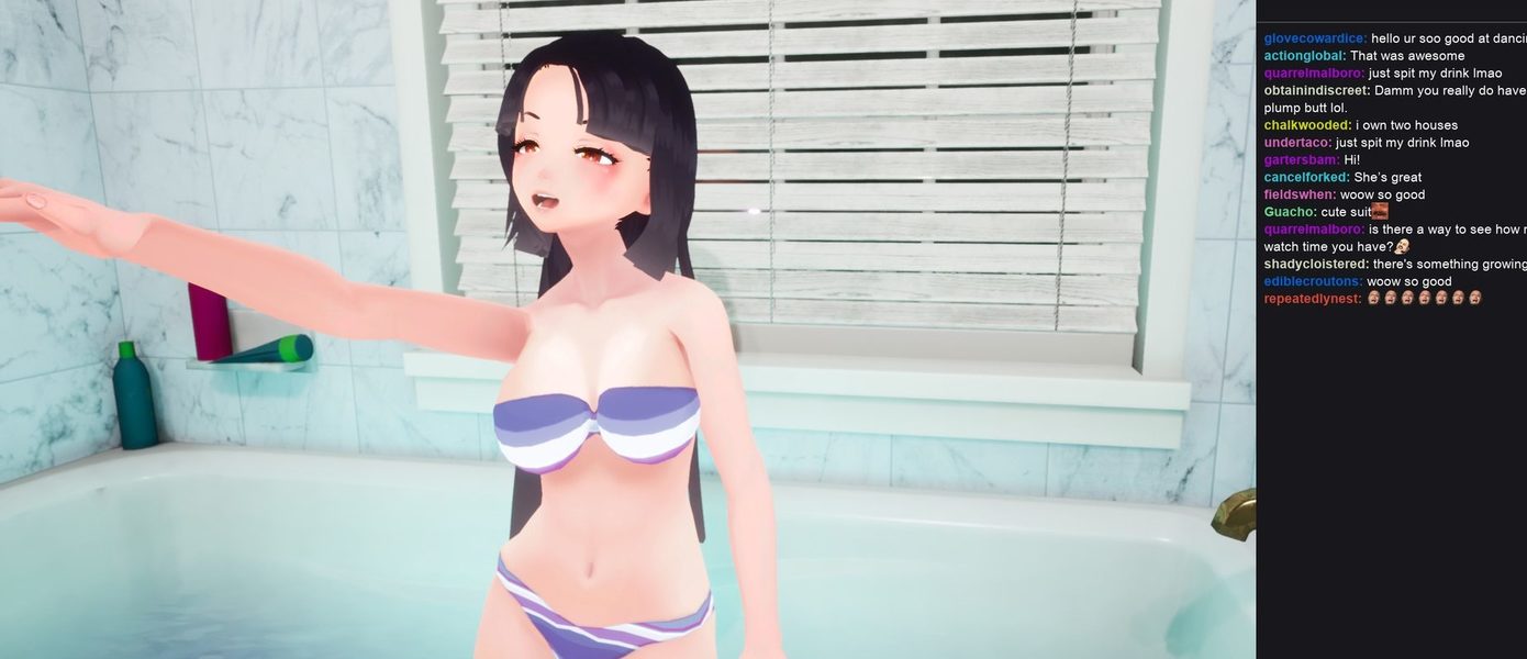 В Steam выйдет Hot Tub Simulator - игра про анимешную стримершу в джакузи