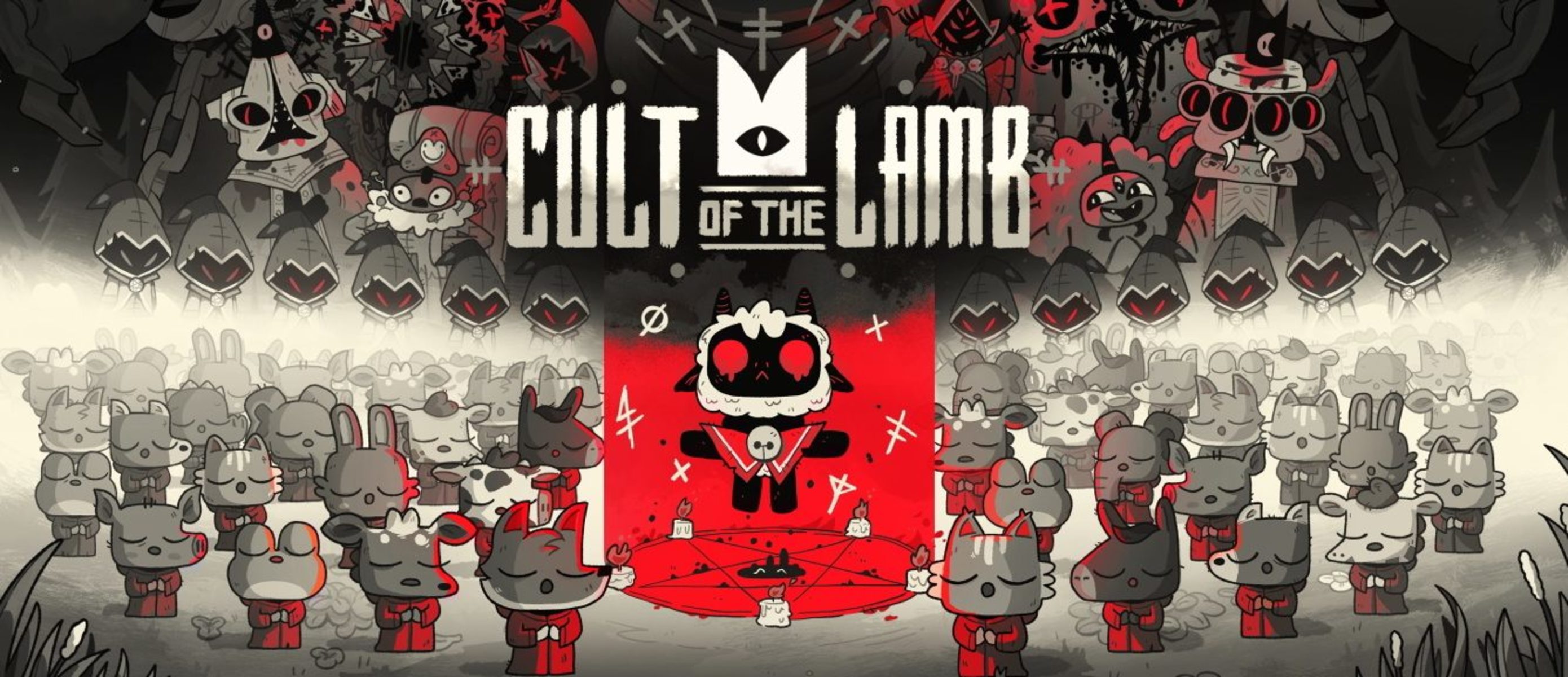 Cult of lamb. Культ ягненка игра. Культ овечки игра. Игра Cult of the Lamb ягненок. Игра про овечку сатаниста.