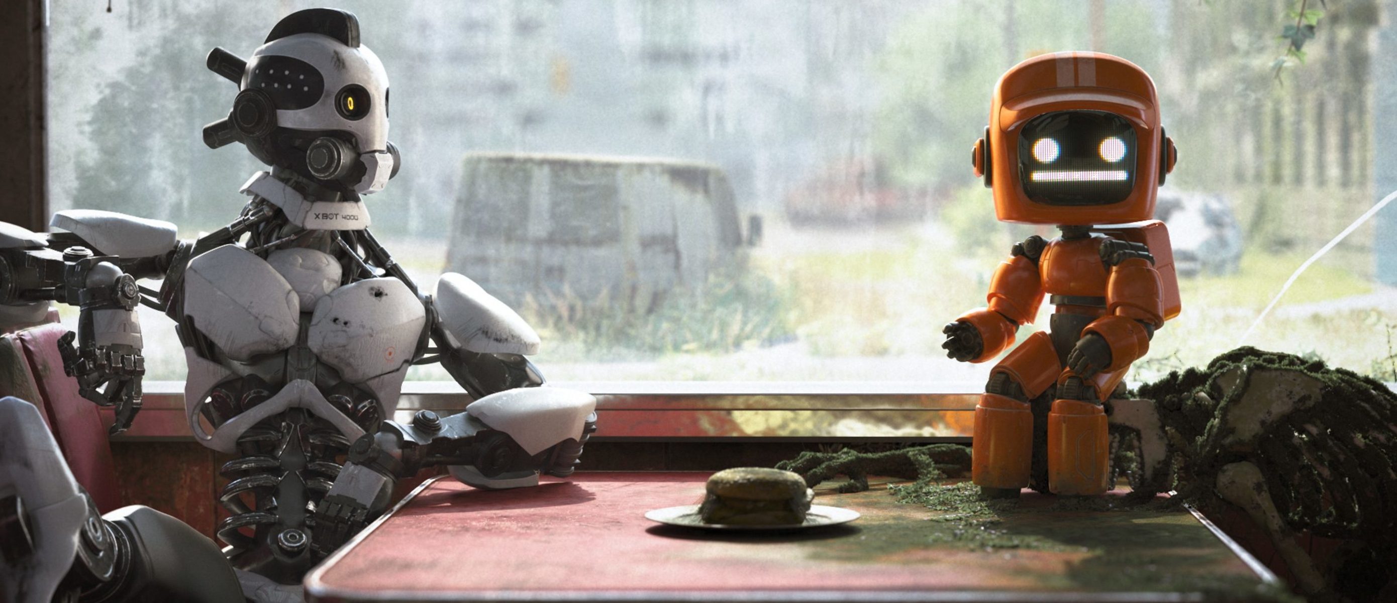 Видео любовь роботы. Оранжевый робот. Оранжевый робот Love Death and Robots. Оранжевый робот из любовь смерть и роботы. Я робот Нетфликс.