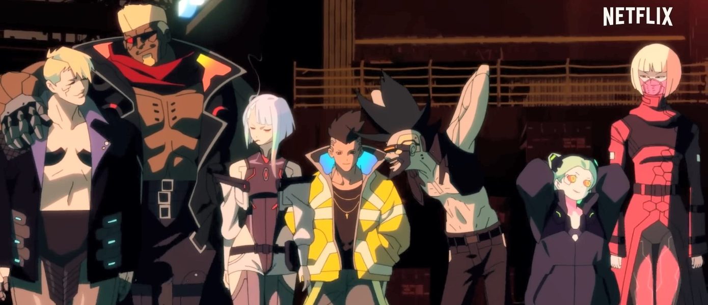 Много экшена в стильном трейлере аниме Cyberpunk: Edgerunners от создателей 