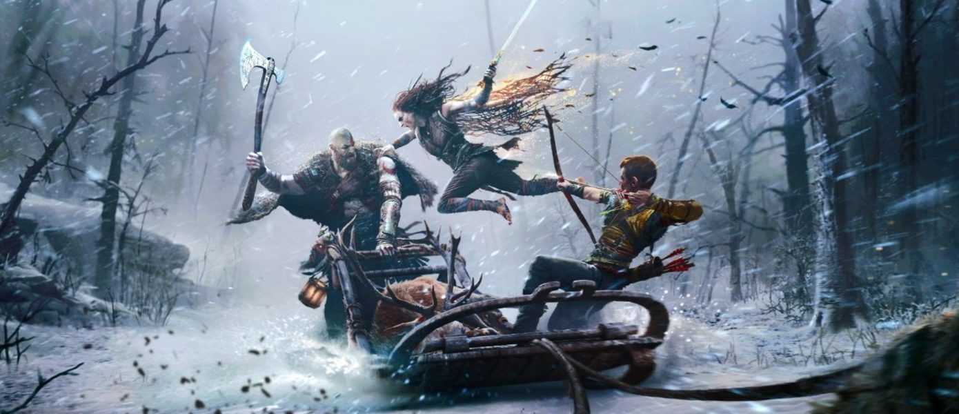 Милый Кратос и подмигивающая Фрея на забавных гифках по God of War Ragnarok