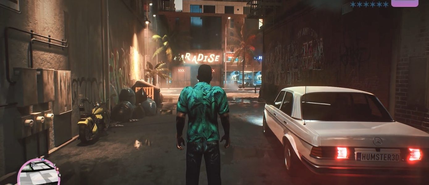 Игрок воссоздал вступительную сцену Grand Theft Auto: Vice City на Unreal Engine 5