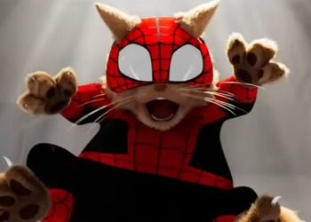 Кот-паук и динозавр Рекс-паук в новом ролике мультфильма 