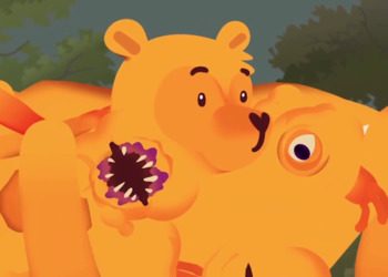 Зараженный вирусом Винни-Пух в трейлере игры Winnie's Hole