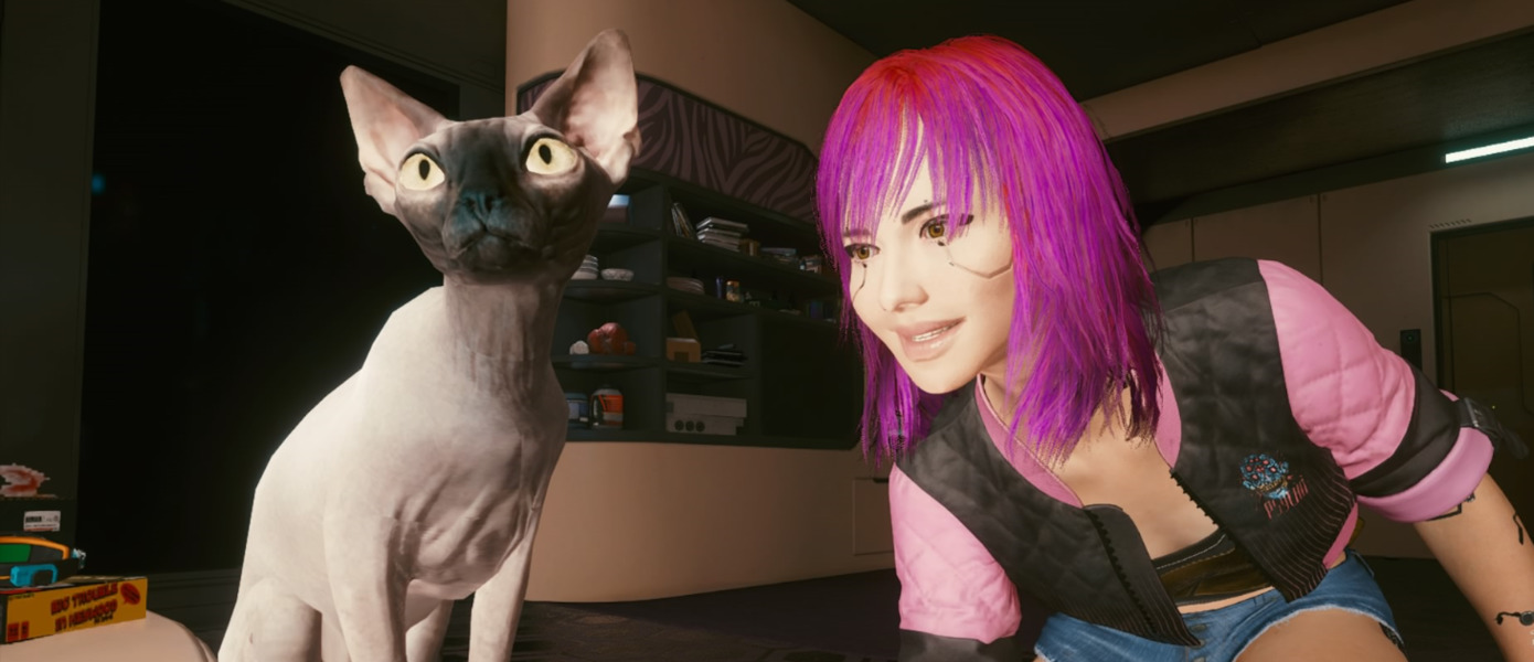 Особо опасный котик: Игроки обнаружили забавную деталь в Cyberpunk 2077
