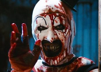 Кровожадный клоун Арт на первом постере хоррора 
