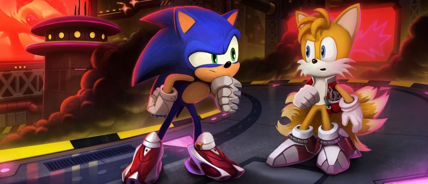 Сражение Соника и Шэдоу с роботами во фрагменте второго сезона Sonic Prime