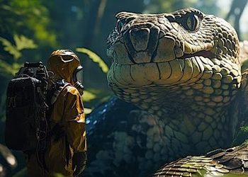 Встреча с гигантской змеёй в трейлере фотореалистичного хоррора Digested на Unreal Engine 5
