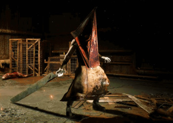 Пирамидхед замахивается огромным тесаком на новом скриншоте ремейка Silent Hill 2