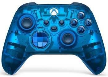 Microsoft анонсировала полупрозрачный синий контроллер Xbox Sky Cipher
