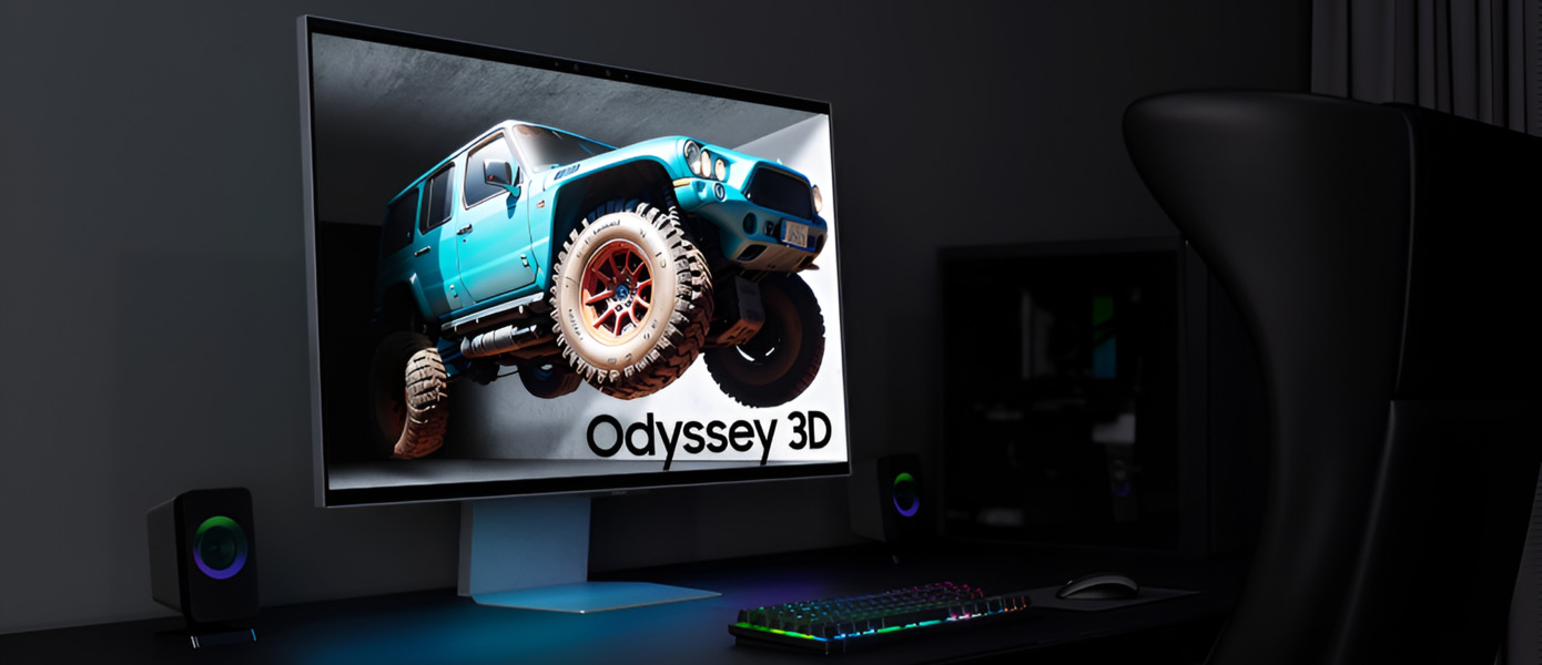 Samsung представила на Gamescom 2024 игровой монитор Odyssey 3D — он позволяет увидеть 3D-изображение без очков