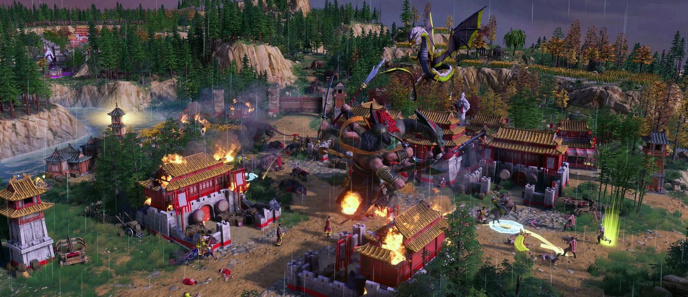 Китай вступает в борьбу: Представлен трейлер DLC Immortal Pillars для Age of Mythology: Retold
