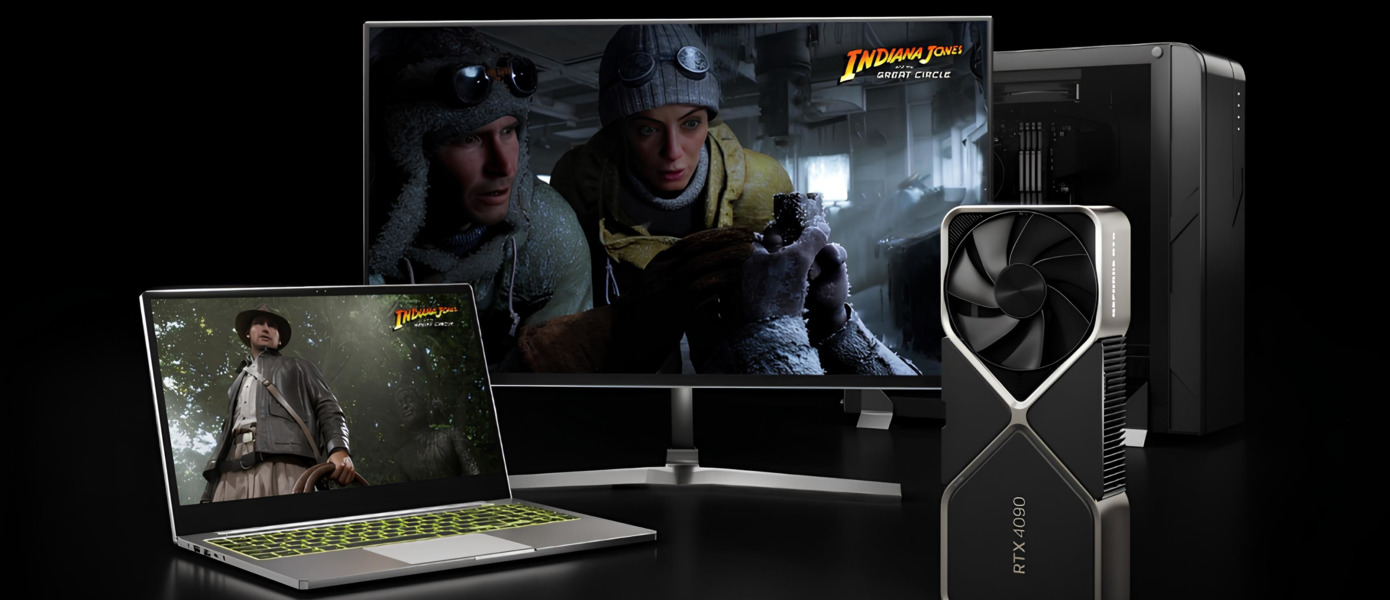 ПК-геймерам будут дарить Indiana Jones and the Great Circle при покупке видеокарт GeForce RTX 40 — акция от NVIDIA